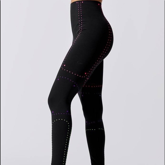 nike neon stud training tights